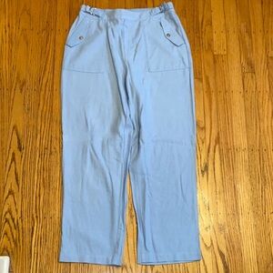 Andrew Marc Light Blue Women's Linen Pants
